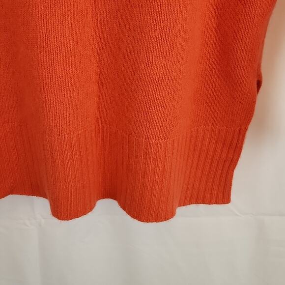 Bartolini Coral/Orange Long Sleeve Turtleneck Wool Cashmere Blend Size SM Italy - Picture 3 of 8